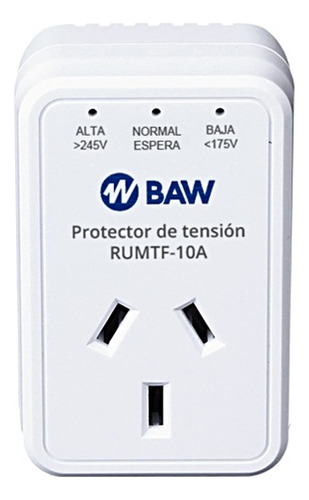 Pack X3 Protector Tension Alta Baja Baw Enchufable 10a 220v 