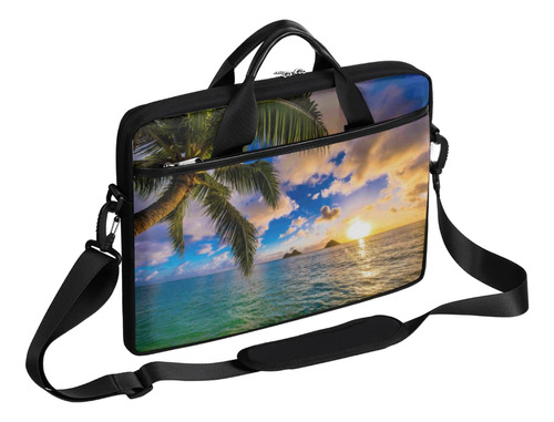 Bolsa Para Laptop 14 14.5  Funda Computadora Playa Hawai