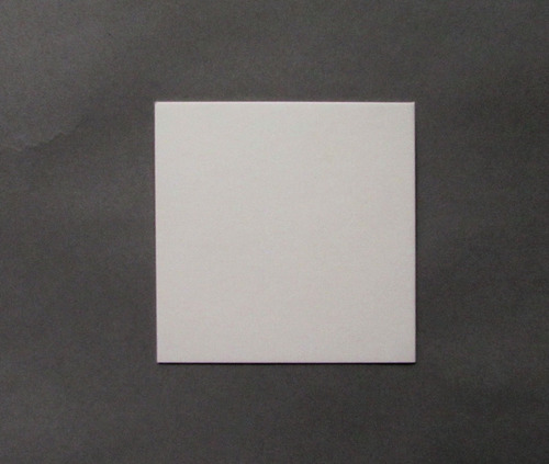 Imagen 1 de 1 de Base Cuadrada Plastif. Ppm Blanco Mate 10x10 Cm (x 100 U.)