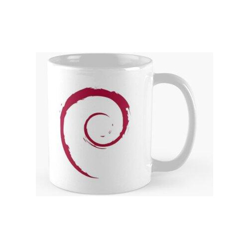 Taza Logotipo De Debian Linux - Sin Texto Calidad Premium