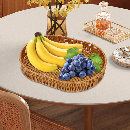 Bandeja De Fruta De Ratán De Imitación, Cesta De Fruta S