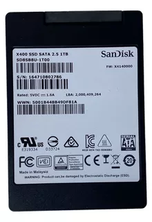 Ssd Sandisk 1tb 2.5 Sata X400 Sd8sb8u-1t00 @