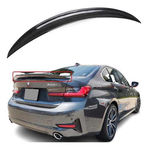 Spoiler Aerofólio Traseiro Bmw 330 340 G20 G28 Tipo Carbono