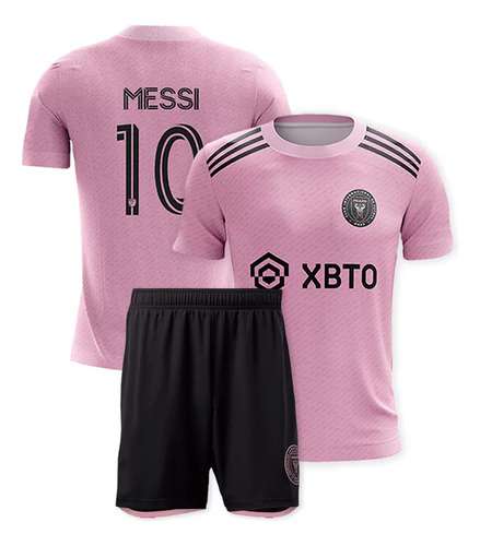 Conjunto Camiseta Short Messi Inter Calidad Superior Remera 