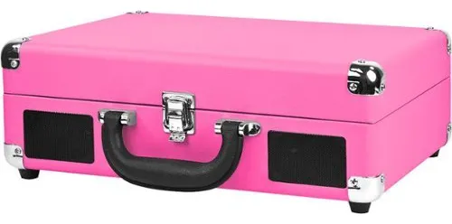 Tocadiscos Con Bluetooth Journey, Diseño De Maleta, Color Ro