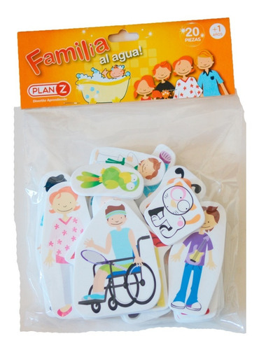 Imagen 5 de 10 de Familia Al Agua. Figuras De Goma Eva Para El Baño
