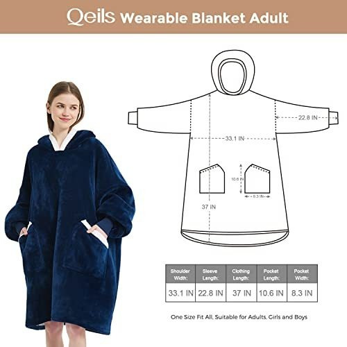 Sudadera Con Capucha Portátil De Gran Tamaño De Qeils | Mant