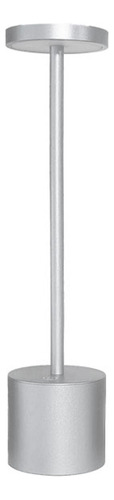 Lámpara Velador Aluminio Blanco Cálido Usb Recargable Dimmer