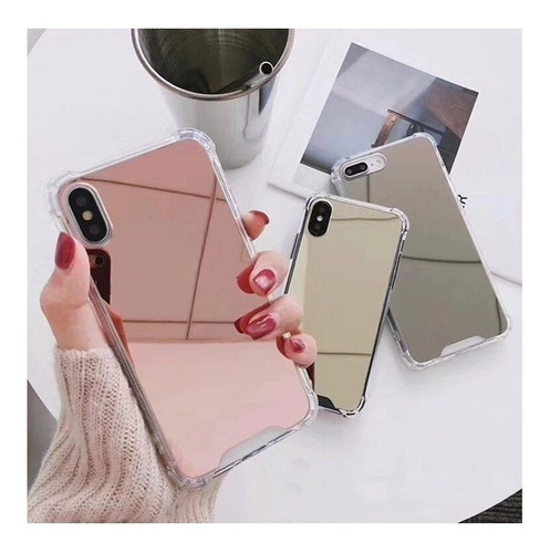 Funda Espejo iPhone Galaxy Acrigel Airbag Hombre Dama Mujer