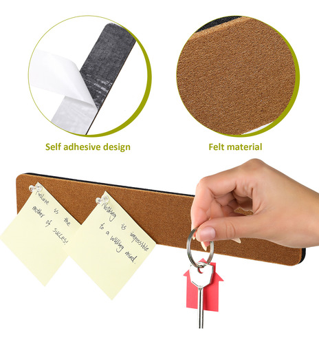 Tablero Decorativo Con Tiras De Fieltro Transparentes, 6 Uni