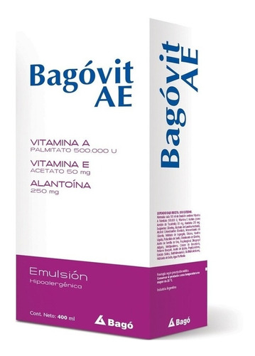 Pack X 3 Bagovit Ae Vitamina A + Alantoina Emulsion X 400ml