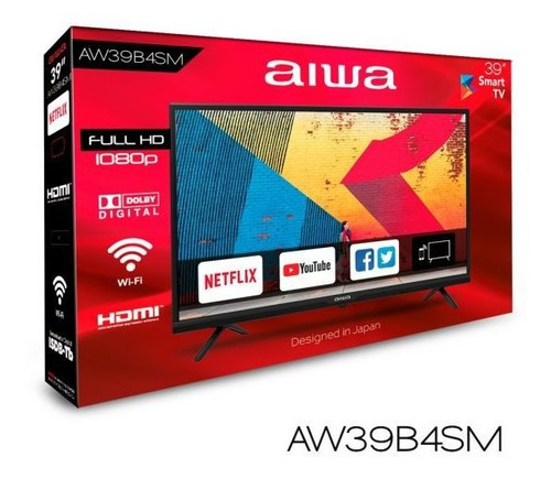 Tv Led Fhd Smart 39´ Digital Youtube Netflix Aiwa | Xenex |
