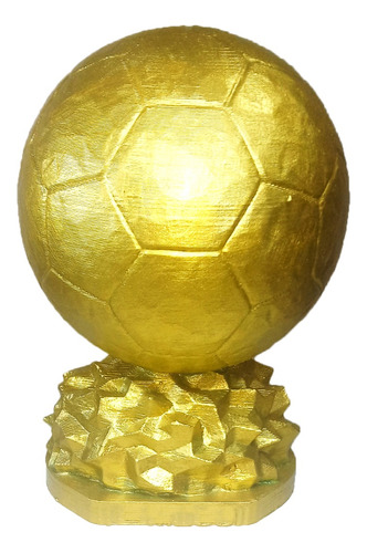 Trofeo Balón Futbol Premio Oro Plata Bronce I3d/pintado 15cm