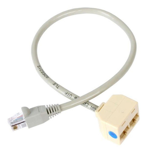 Cable Divisor Splitter Rj45 2 A 1 Para Cable De Red