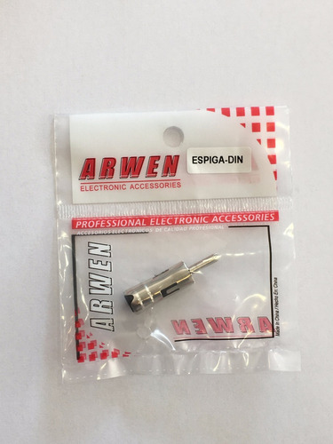 Adaptador De Antena Macho Espiga A Hembra Din Corto