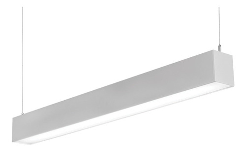 Luminaria Lineal Led 40w Colgante Blanco 120cm 5070 Cálido