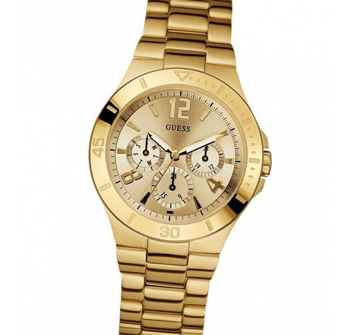 Reloj Guess W13545l1 Multifuncion 100% Acero Gold Ladies