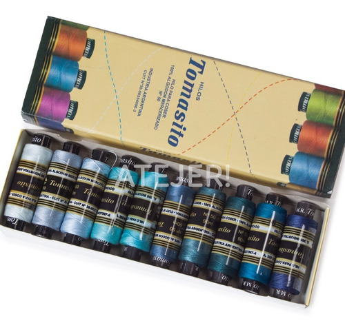 Imagen 6 de 6 de Hilos Para Coser Tomasito 10 Unidades X 90 Mts Gamas Color