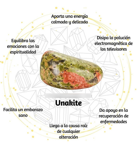 Imagen 3 de 3 de Collar Hexagonal De Unakite 100% Natural