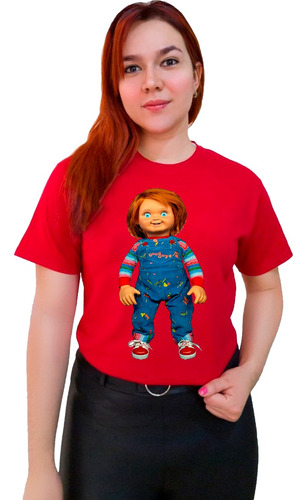 Polera Chucky Muñeco Peliculas Terror 100% Algodón Familiar