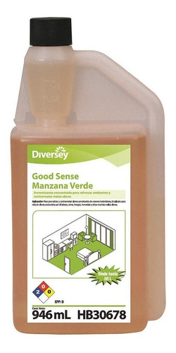 Aromatizante Liquido Diversey Good Sense Manzana Verde 946ml