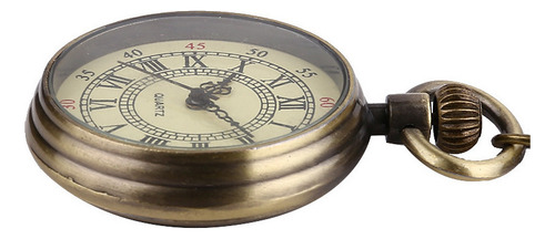 Reloj De Bolsillo Pequeño De Cuarzo Clásico Romano Con Esfer