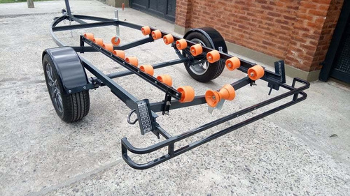 Imagen 3 de 14 de Trailer Nautico Para Moto Triplaza Homologado Patentable