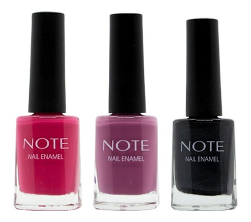 Note Nail Enamel X 3 Esmaltes Tradicionales Uñas Manicuría 