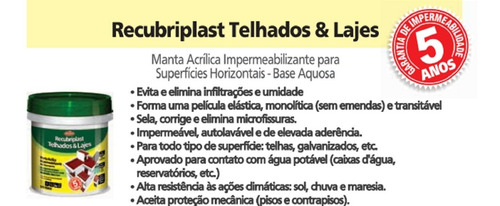 Imagem 6 de 7 de Manta Acrílica Impermeabiliz. Telhados E Lajes 4 Kg
