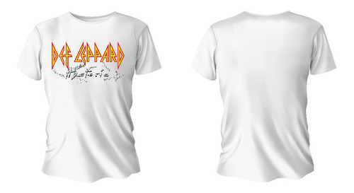 Camiseta Rock Def Leppard Banda Glam Metal Hair Hard Rock