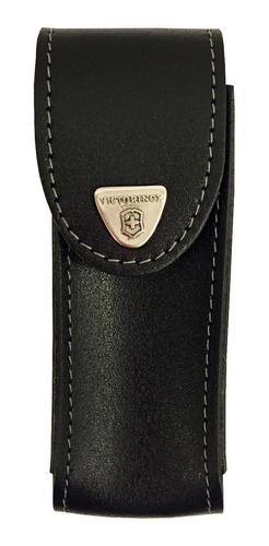 Funda Estuche Victorinox Cuero Negro Cortaplumas De 130mm.