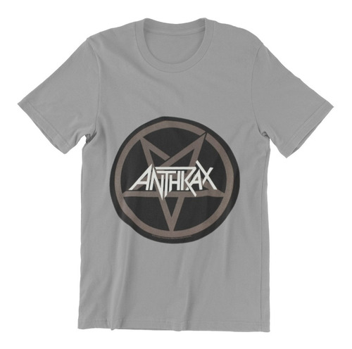 Polera Unisex Anthrax Heavy Metal Musica Logo Star Estampado