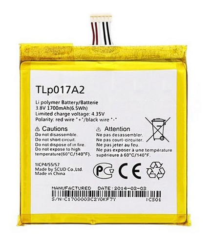 Pila Bateria Tlp017a2 Litio Para Alcatel Idol Mini Ot6012
