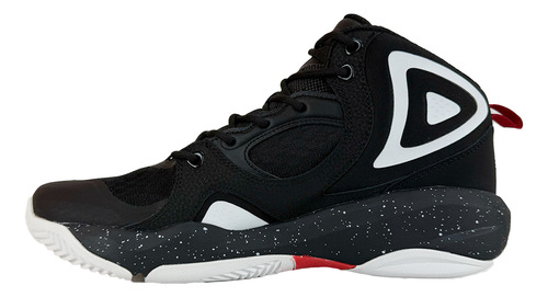 Tenis Negros Rojos Blancos Bota Hombre Shaq Radiate Basquetb