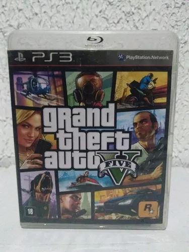 Jogo Grand Theft Auto V Gta 5 - Ps3, Mídia Física