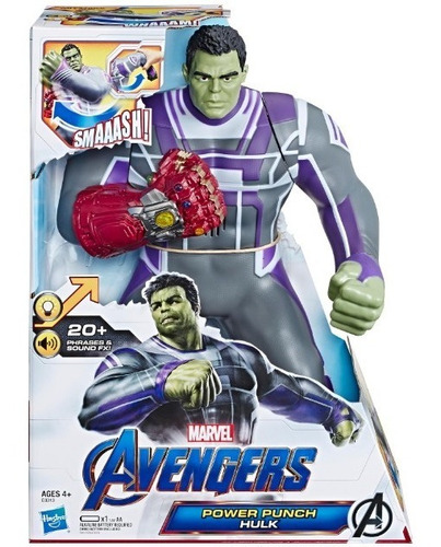 Marvel Avengers Endgame * Hulk Puño Poderoso Luces Frases