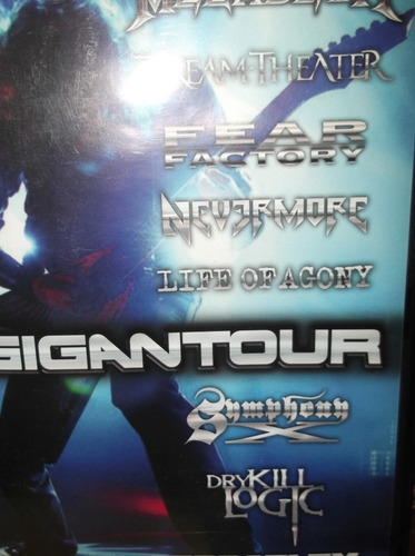 Gigantour Dream Theater Megadeth Symphony X Fear Factory (Usado)