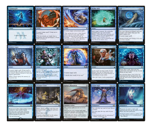 Baraja Del Comandante Del Mago - Azul Mono - Edh - 100