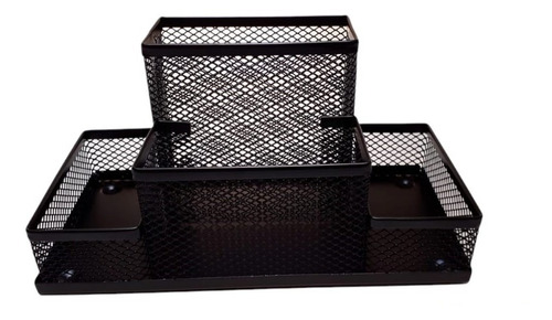 Imagem 3 de 4 de Organizador De Mesa Aramado Porta Canetas Lápis Papel Clips