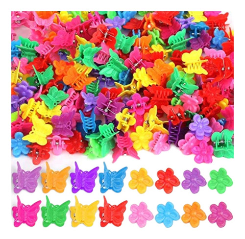 100 Piojito Cabello Ganchitos Multicolor Broches Accesorios