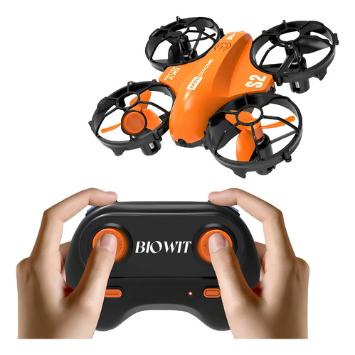 Mini Drone Recreativo Biowit S2 Para Niños Y Principiantes Naranja