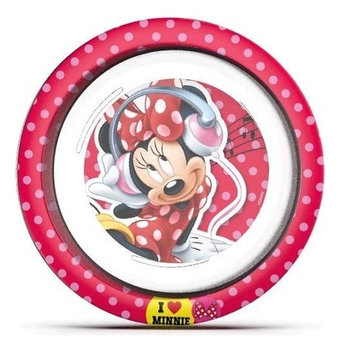 Bowl Infantil Chico Plastico Cerealero Minnie Mouse Disney