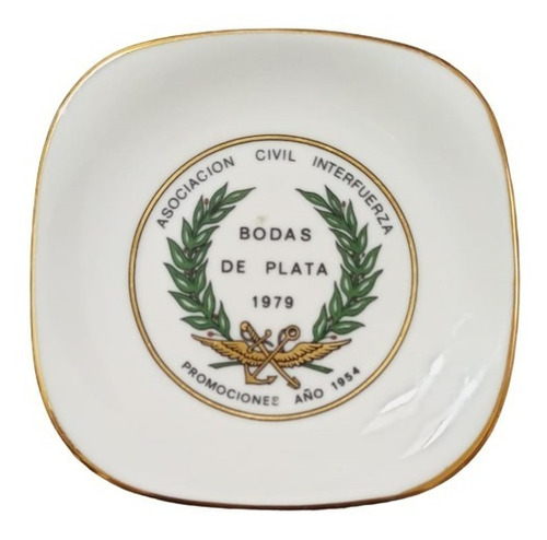 Plato Porcelana Fuerza Área Argentina Asoc. Civil Interfuerz