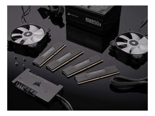 Memoria RAM Vengeance color black 32GB 2 Corsair CMK32GX5M2E6000C36