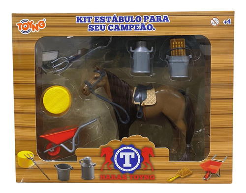 Cavalo De Brinquedo Spirit Kit Estábulo Pra Fazendinha Toyng