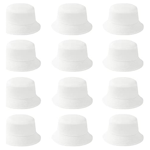 Sombrero Cubo 12 Piezas Color Sólido Verano Upf 50+