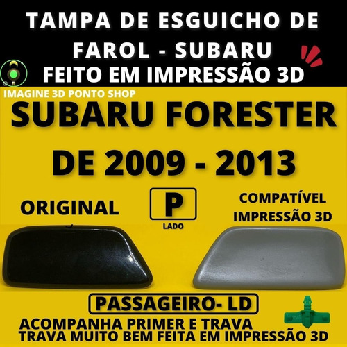 Imagem 1 de 6 de Com Trava Tampa Lavador Farol Subaru Forester 09 - 13