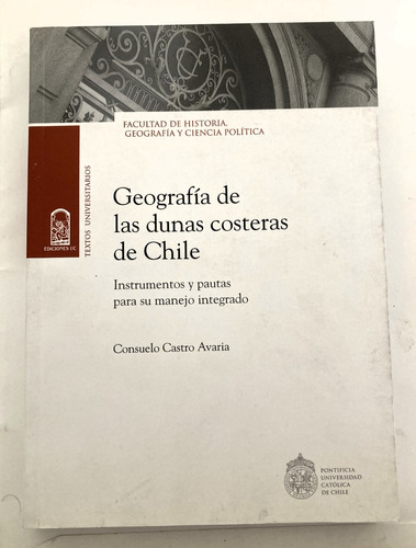 Libro Geografía: Geografía De Las Dunas Costeras De Chile. 