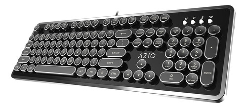 Azio Mk Retro Usb Typewriter Inspired Mechanical Keyboard