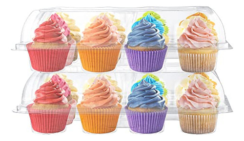 Contenedores De Cupcakes Desechables | Cajas De Cupcakes De